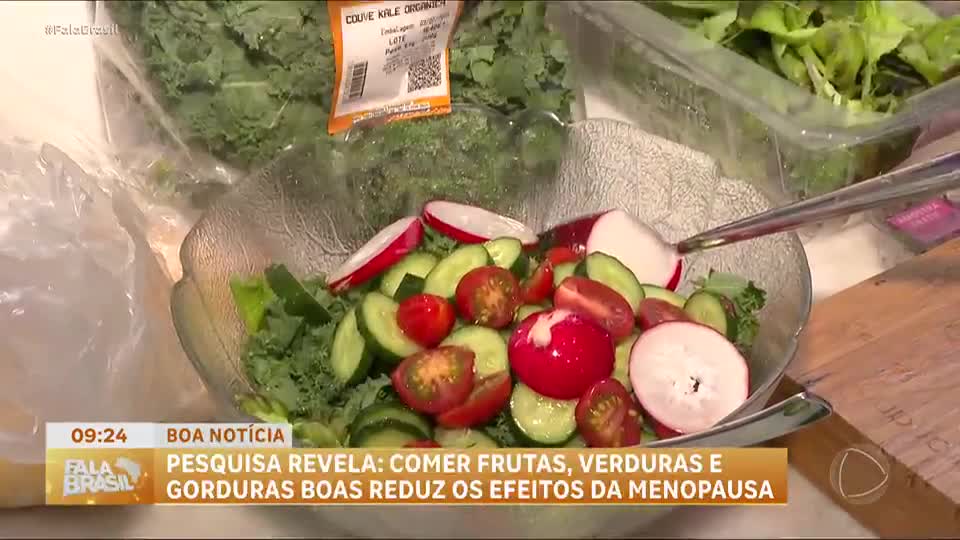 Boa Notícia: Pesquisa revela que alimentação saudável reduz sintomas da menopausa