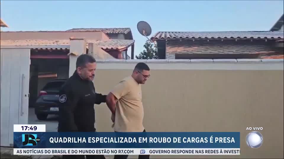 Quadrilha especializada em roubo de cargas é presa no Rio de Janeiro