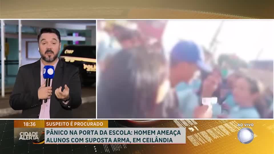 Homem ameaça estudantes com arma falsa durante confusão em frente à escola do DF
