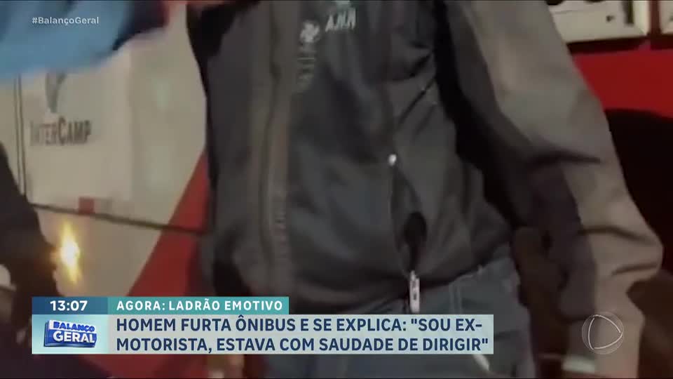 Homem furta ônibus em Campinas (SP) e alega saudade de dirigir