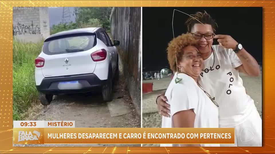 Carro de mulheres desaparecidas é encontrado com pertences em Praia Grande, São Paulo