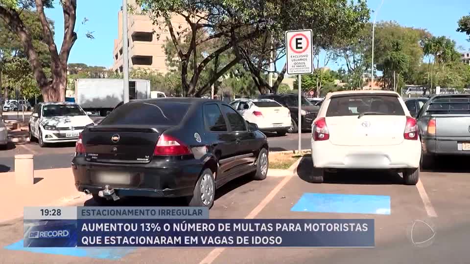 DF registra aumento de 13% nas multas por estacionamento irregular em vagas para idosos