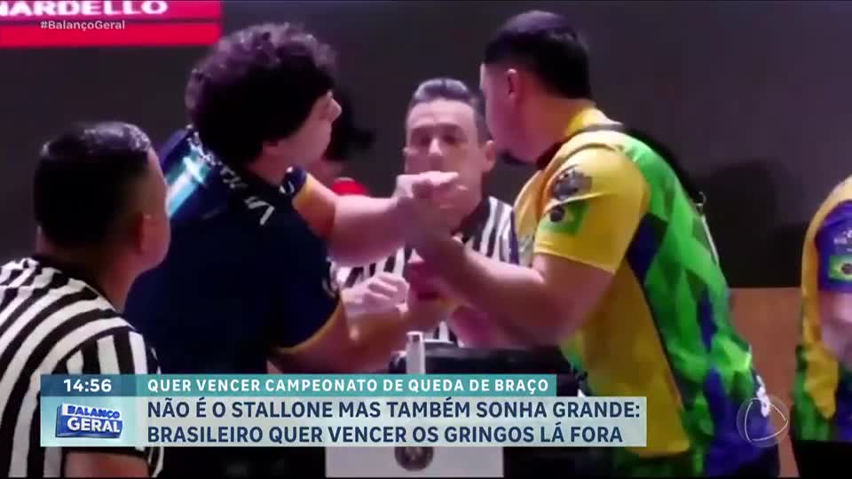 Jovem atleta quer disputar campeonato mundial de queda de braço