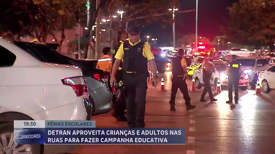 Detran lança campanha educativa para reduzir acidentes nas férias escolares no DF
