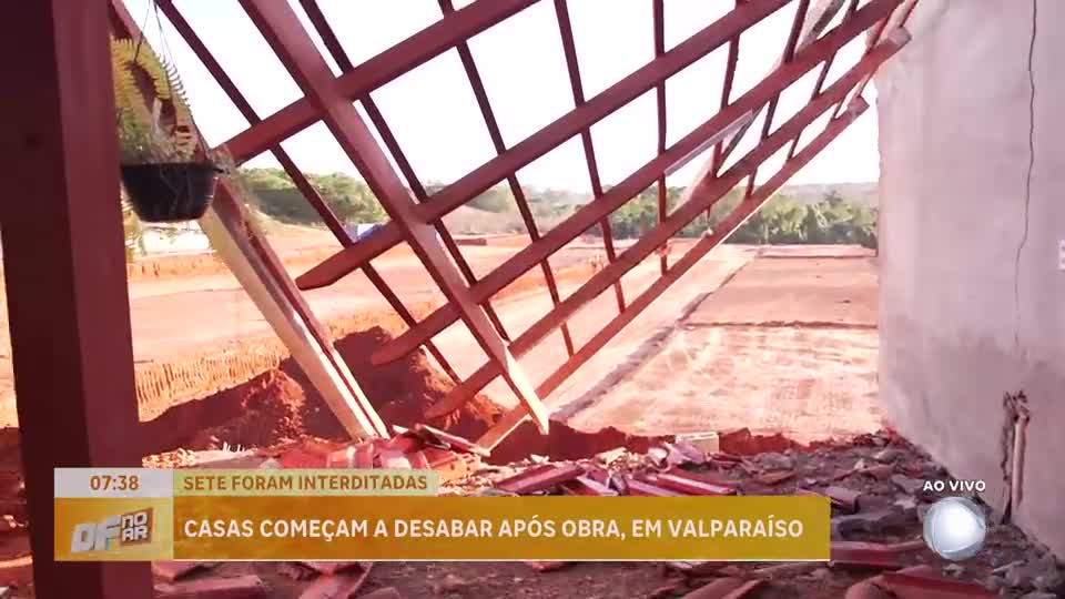 Casas desabam após obra de construtora em Valparaíso (GO), Entorno do DF