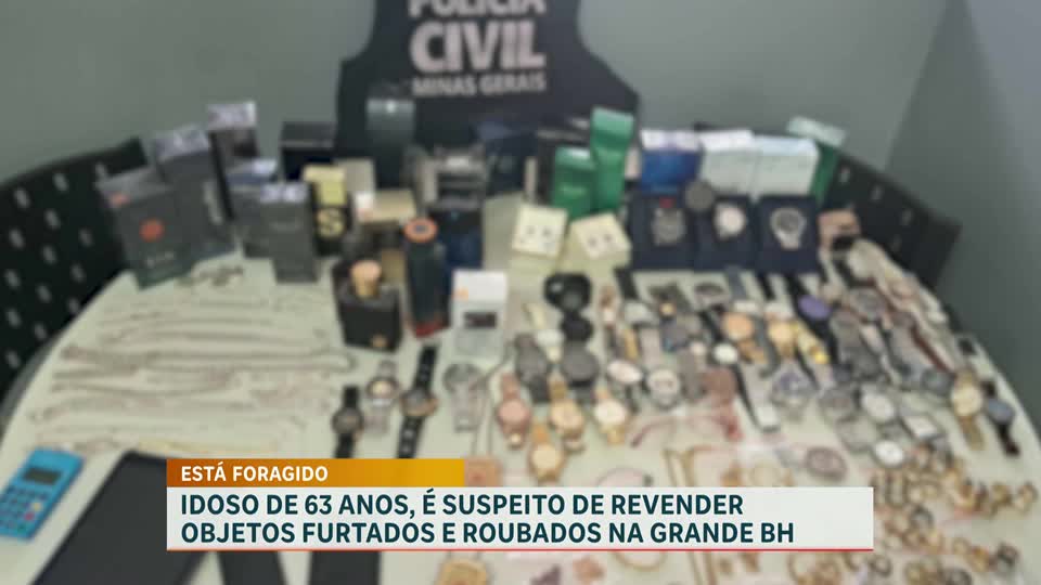 Idoso é procurado pela polícia suspeito de revender produtos furtados e roubados em BH