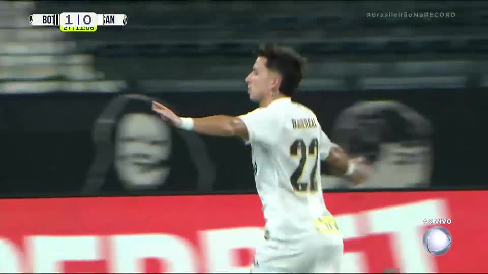 Goleiro no chão e bola na rede! Santos empata contra o Botafogo no Rio