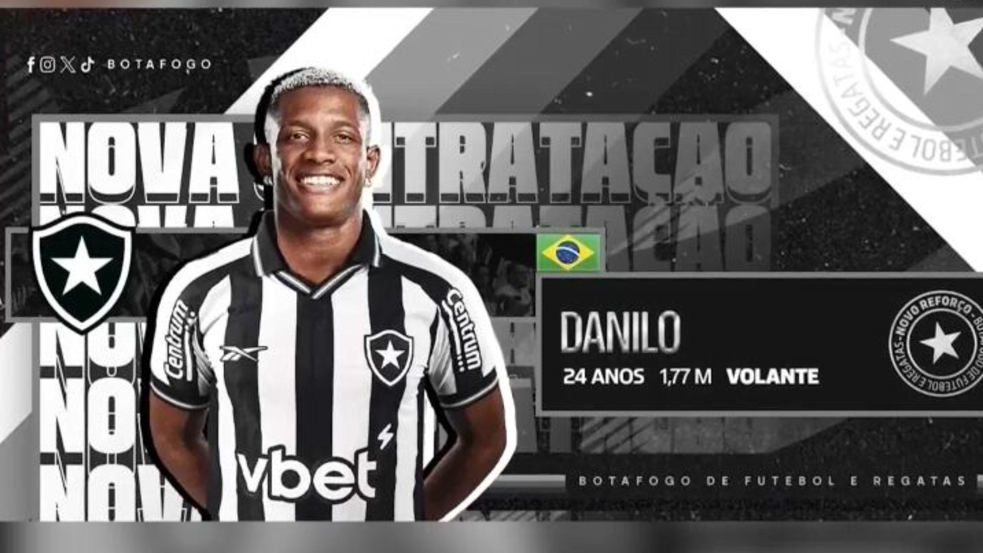 Danilo assina com o Botafogo e frustra torcida do Palmeiras