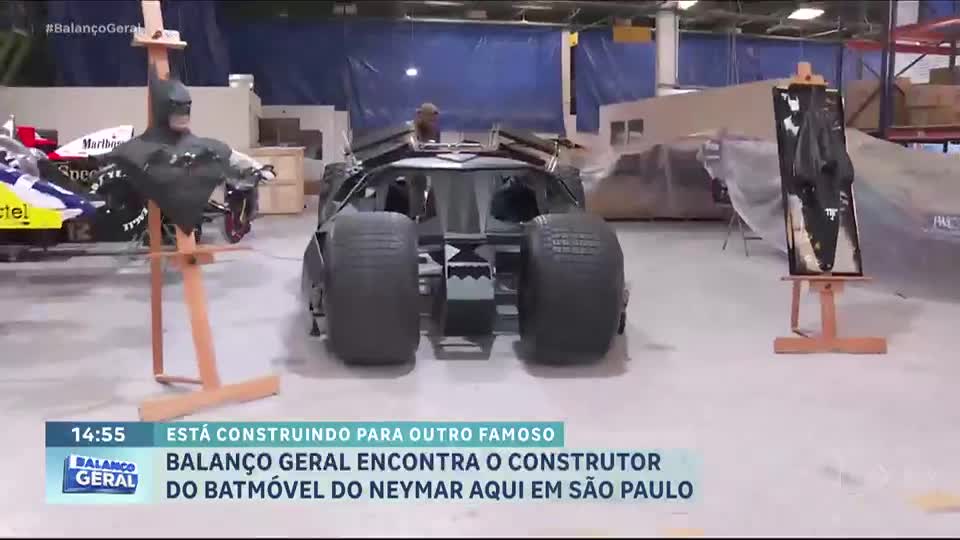 Balanço Geral encontra responsável pela criação do Batmóvel de Neymar, que viralizou na internet