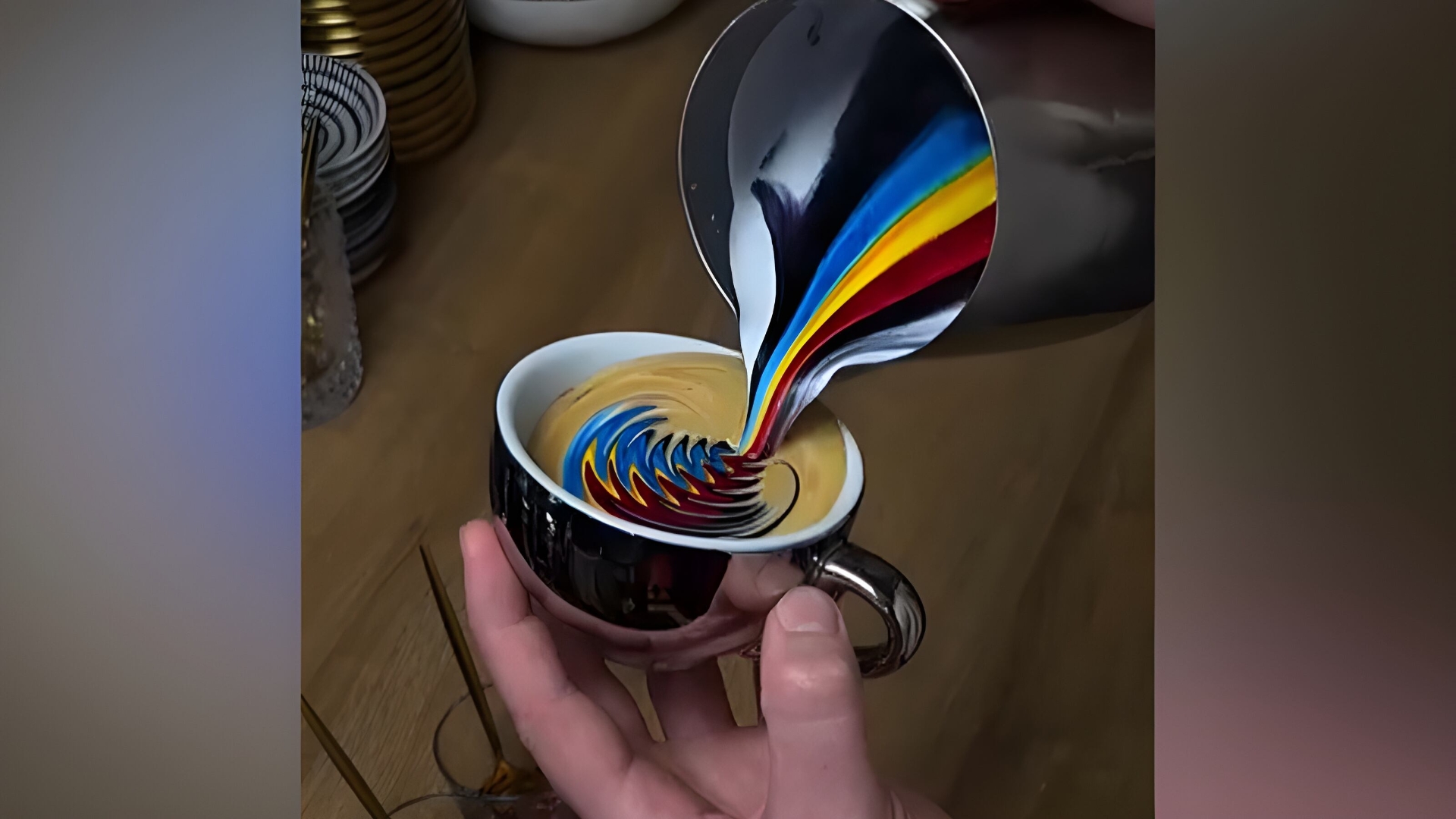 É de ver ou de beber? Cafeteria na Alemanha fica famosa por pinturas na espuma do café