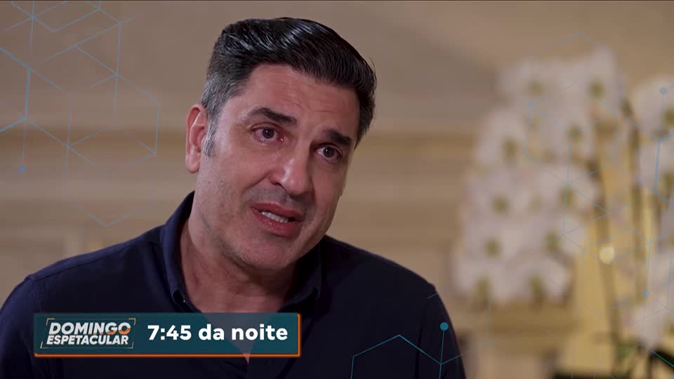 Edu Guedes concede entrevista exclusiva ao Domingo Espetacular após passar por quatro cirurgias