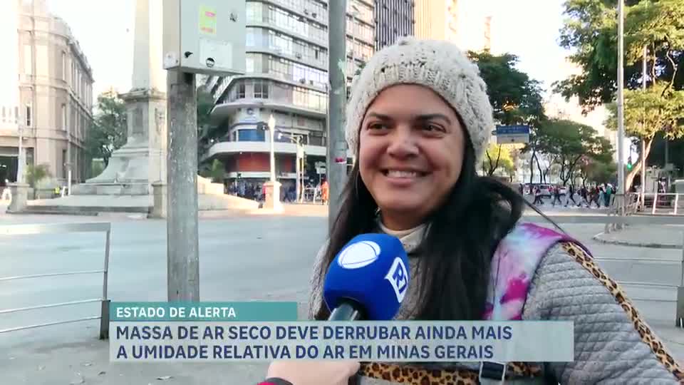 Defesa Civil emite alerta de baixa umidade do ar em níveis críticos para Minas Gerais
