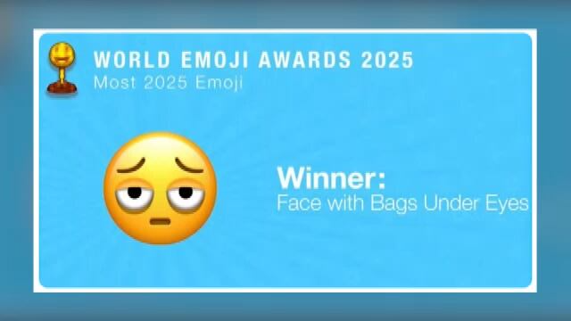 Com olheiras e expressão tensa, emoji ‘cansado’ é eleito o mais representativo de 2025