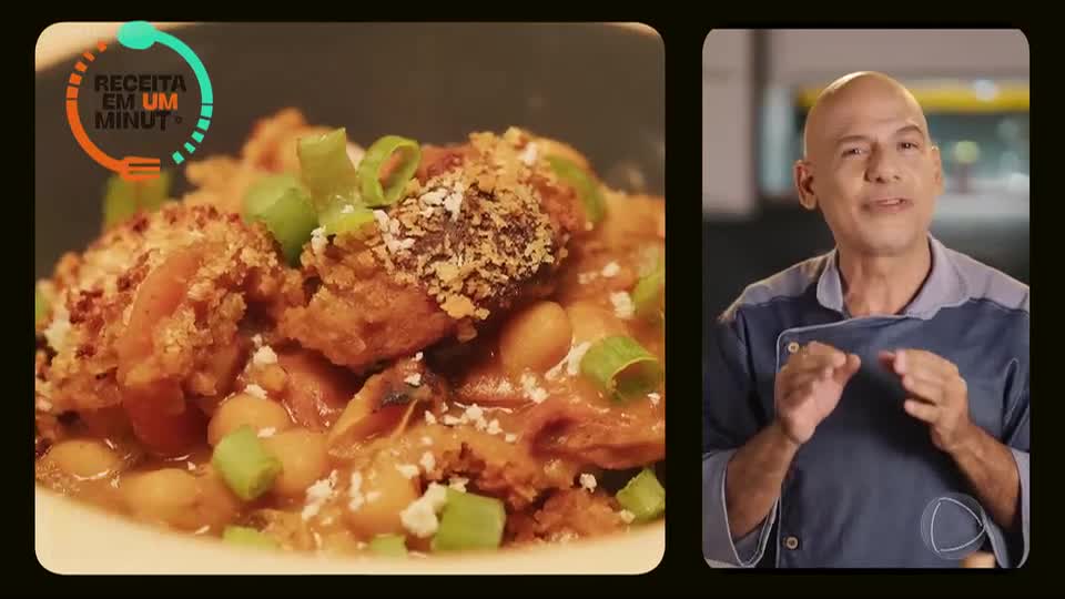 Receita em um Minuto: Cassoulet ganha sabor especial com leite de coco e costelinha defumada