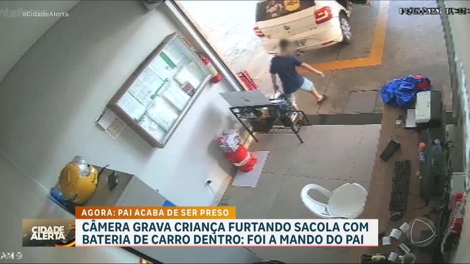 Homem é preso após usar o filho de 8 anos para furtar bateria em Goiânia