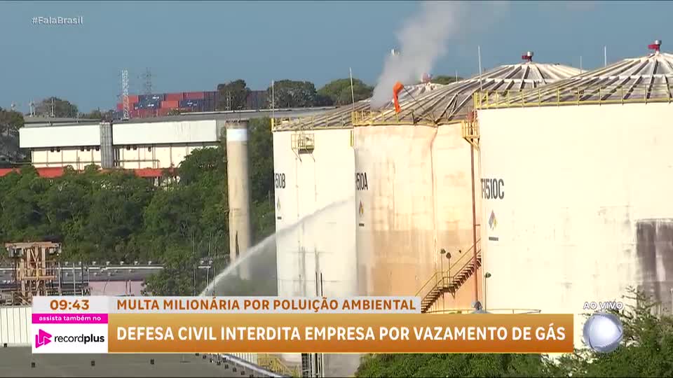 Indústria responsável pelo vazamento de gás tóxico em Manaus é multada em R$ 20 milhões