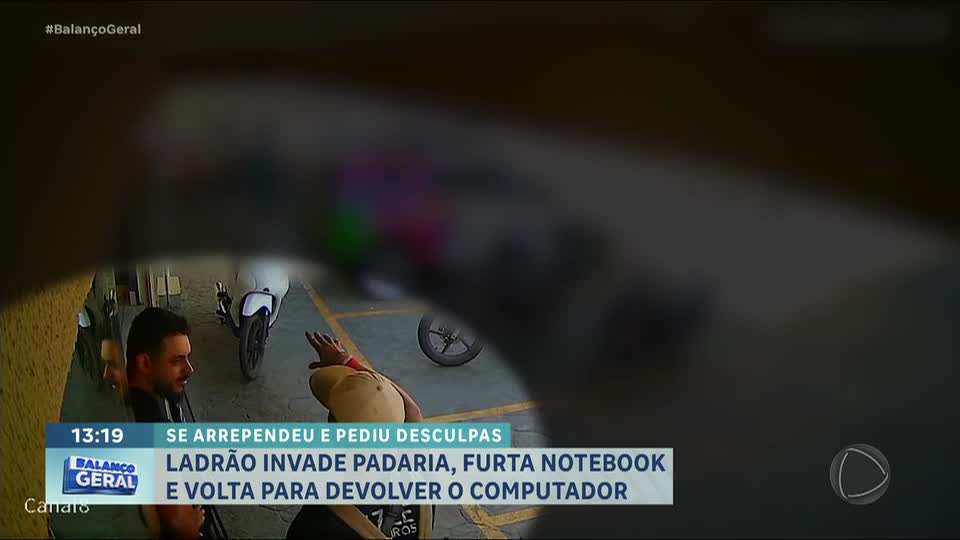 GO: ladrão se arrepende do roubo, devolve notebook e pede desculpas