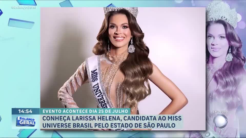 Larissa Helena representa São Paulo no Miss Universe Brasil 2026