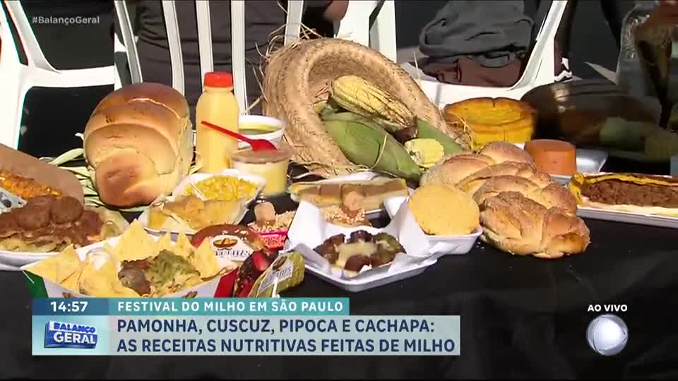 Festival do Milho, em São Paulo, apresenta receitas nutritivas feitas com o cereal