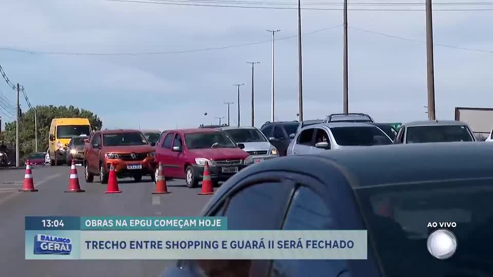 Obras de recuperação do asfalto na EPGU, no DF, começam neste sábado