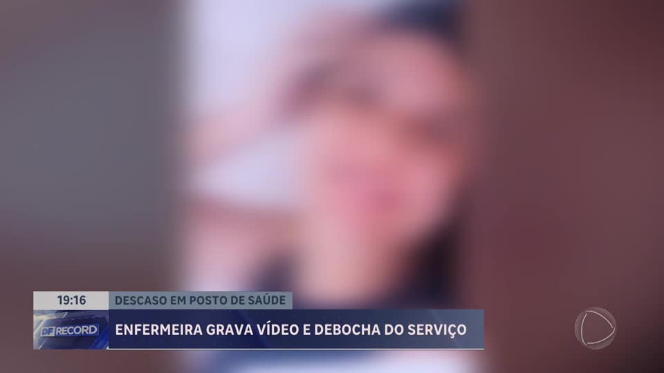 Enfermeira é afastada após gravar vídeos durante o expediente em posto de Valparaíso (GO)