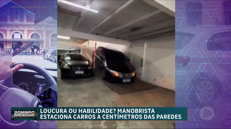 Manobrista impressiona com sua perícia para estacionar os carros dos clientes
