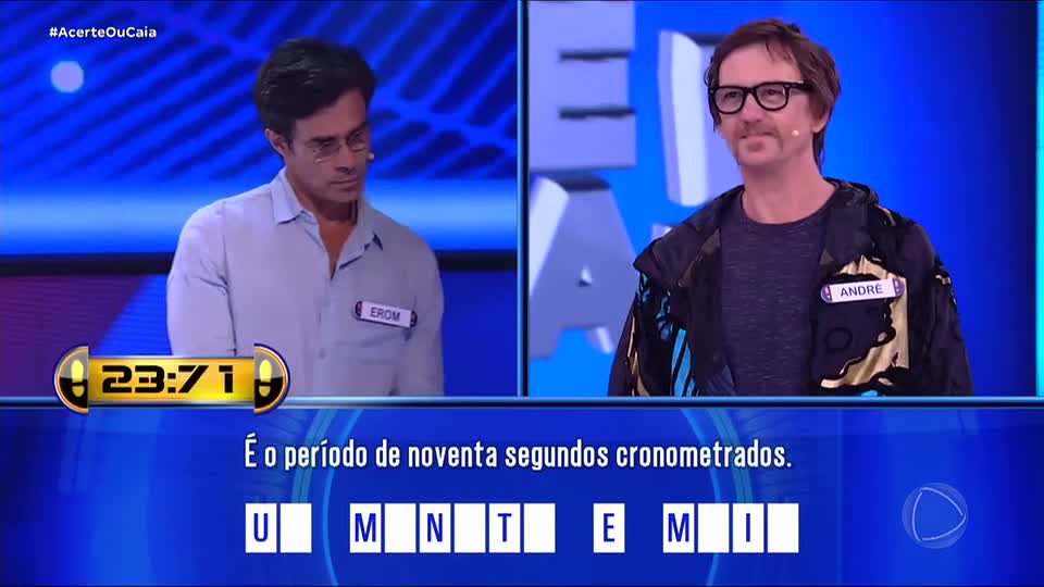 Duelo final entre André e Erom agita Acerte ou Caia!