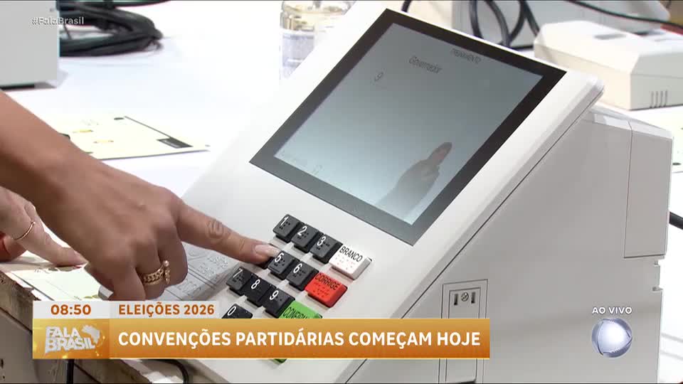 Eleições 2026: convenções partidárias iniciam nesta segunda-feira (20)