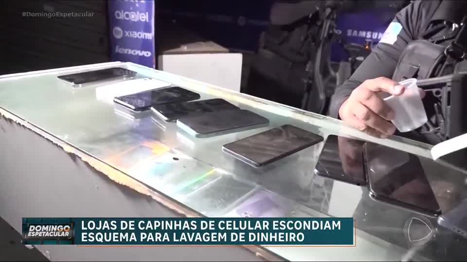 Comerciantes usavam lojas de capinha de celular para lavar dinheiro para facções