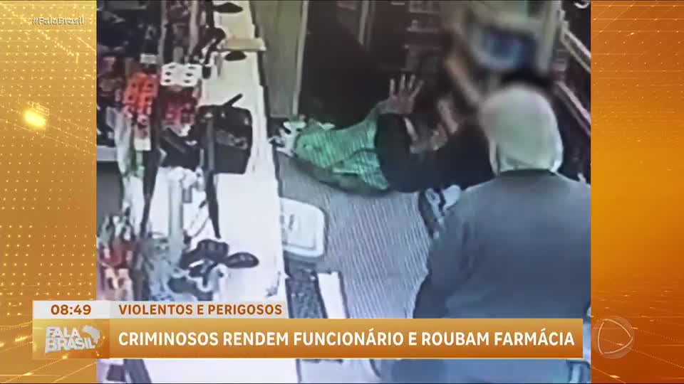 Dupla de criminosos rendem funcionário e roubam farmácia em São Paulo