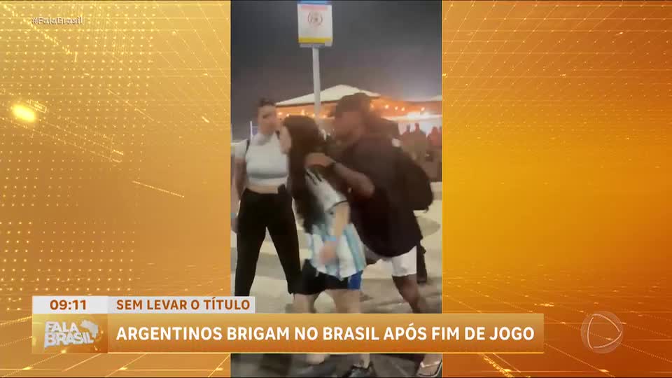 Cidades brasileiras registraram conflitos envolvendo torcedores argentinos após derrota na Copa