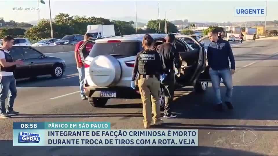 Integrante do PCC morre após troca de tiros com policiais da Rota na zona leste de São Paulo