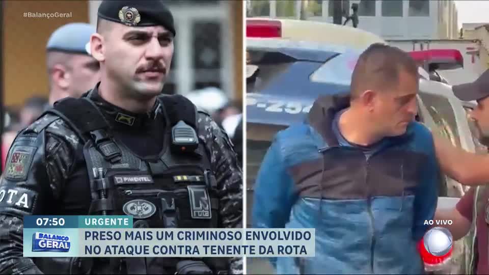 Polícia prende quarto suspeito envolvido no atentado contra o tenente Pimentel, da Rota