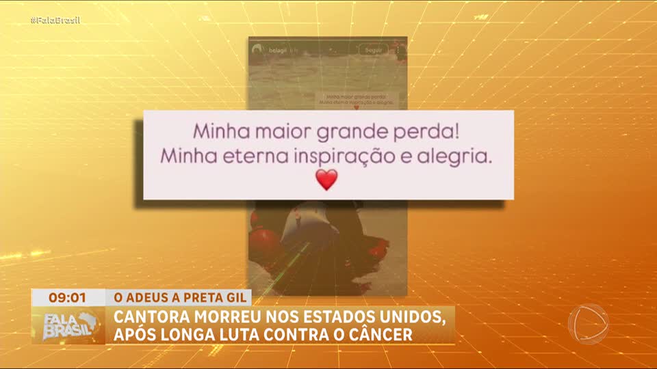 Amigos e familiares prestam homenagem a Preta Gil