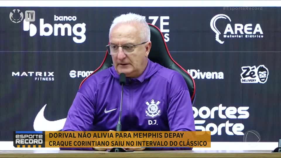 Dorival não alivia para Memphis após derrota do Corinthians para o São Paulo