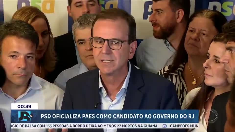 PSD oficializa candidatura de Eduardo Paes ao governo do RJ