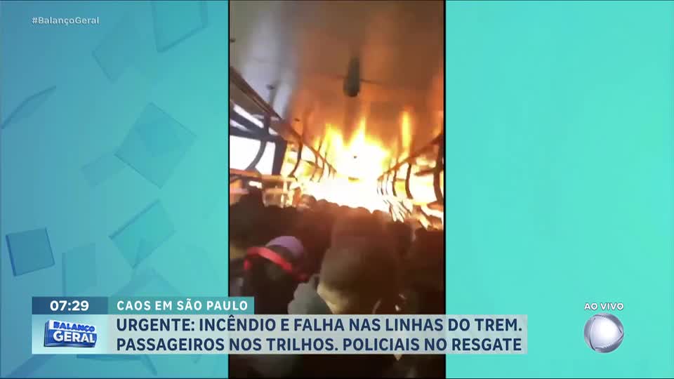 Pânico e correria: veja vídeo do momento em que vagão de trem da linha 12-Safira pega fogo em SP