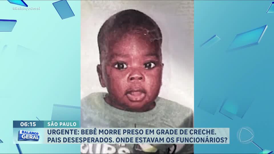 Bebê de 1 ano morre asfixiado após prender a cabeça em estrutura de creche no centro de SP