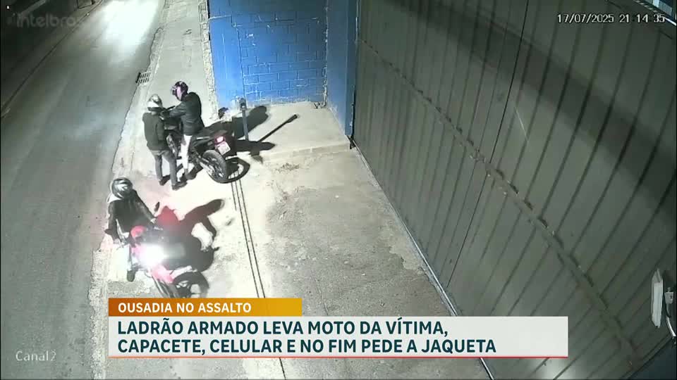 Motociclista é assaltado por dupla armada em Belo Horizonte