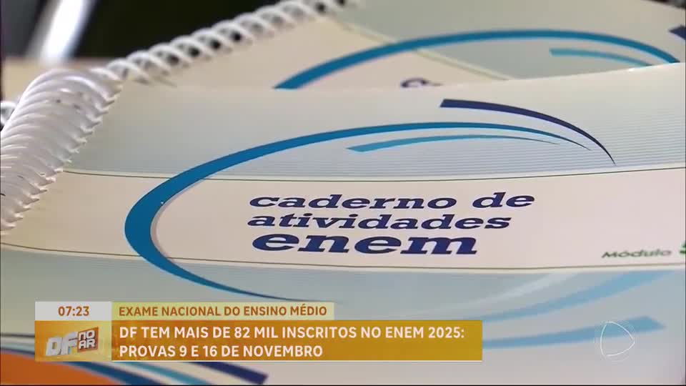 DF registra quase 83 mil inscritos para o Enem 2025
