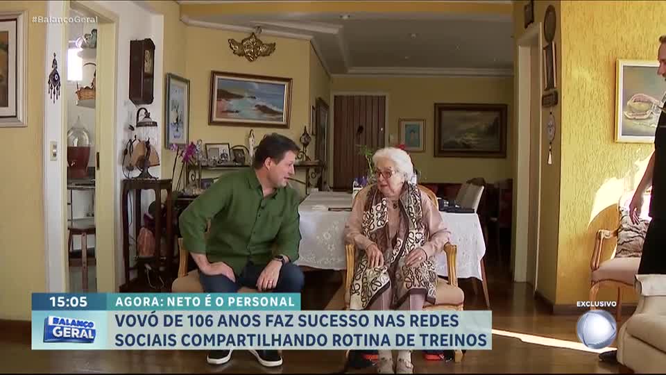 Vovó de 106 anos compartilha rotina de treinos e conquista web