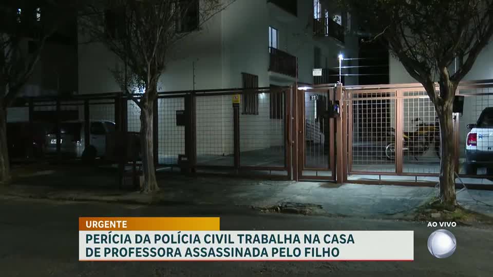 Investigação cumpre mandados de busca em casa onde professora morta e filho suspeito moravam em BH