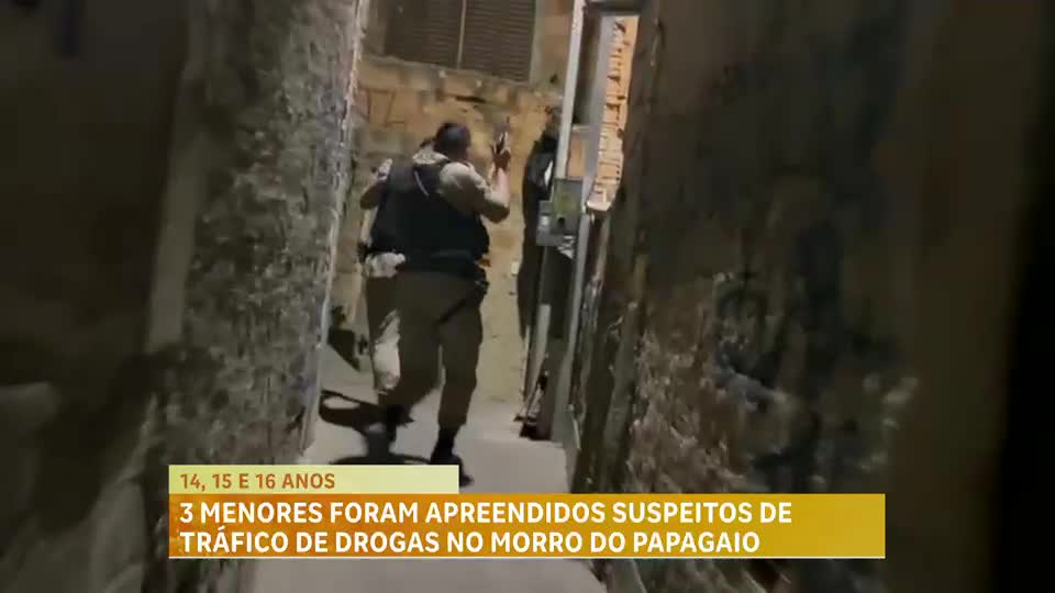 Três adolescentes são apreendidos suspeitos de tráfico de drogas em Belo Horizonte