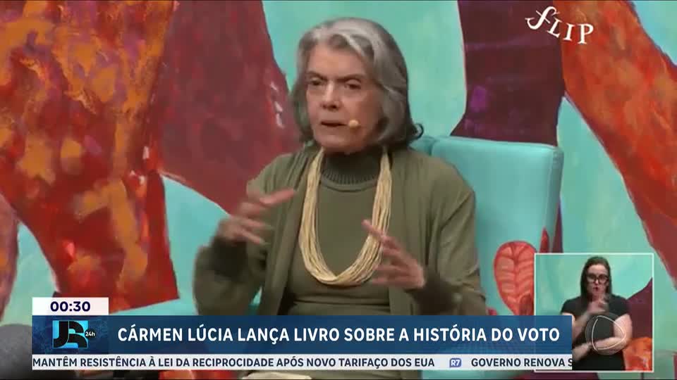 Ministra Cármen Lúcia participa da Flip e lança livro sobre a história do voto