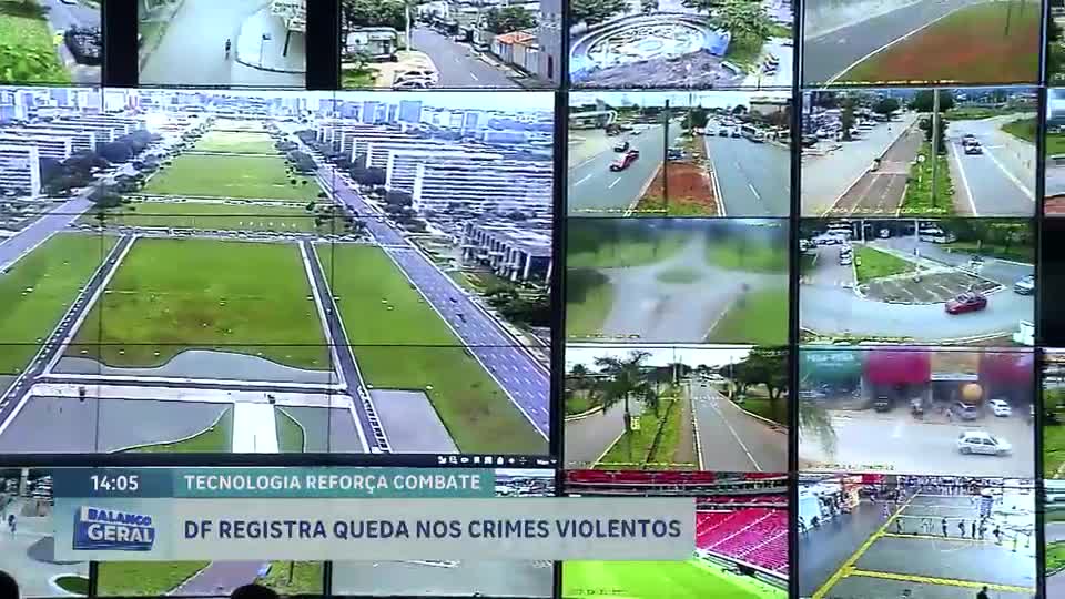 Câmeras de segurança reforçam combate à criminalidade no Distrito Federal