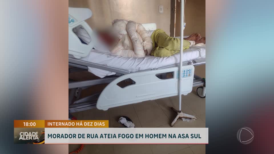Morador de rua incendeia homem após desavença em Brasília