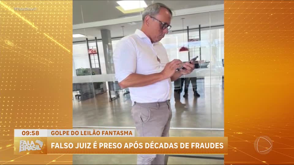 Falso juiz é preso após décadas aplicando o ‘golpe do leilão fantasma’