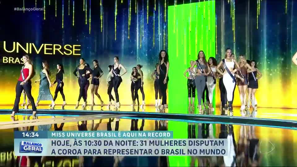 Balanço Geral revela detalhes da preparação das candidatas para o Miss Universe Brasil 2026