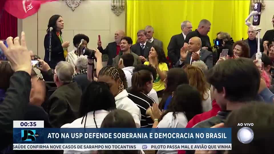 Ato em defesa da soberania do Brasil reúne representantes de diversas entidades em São Paulo
