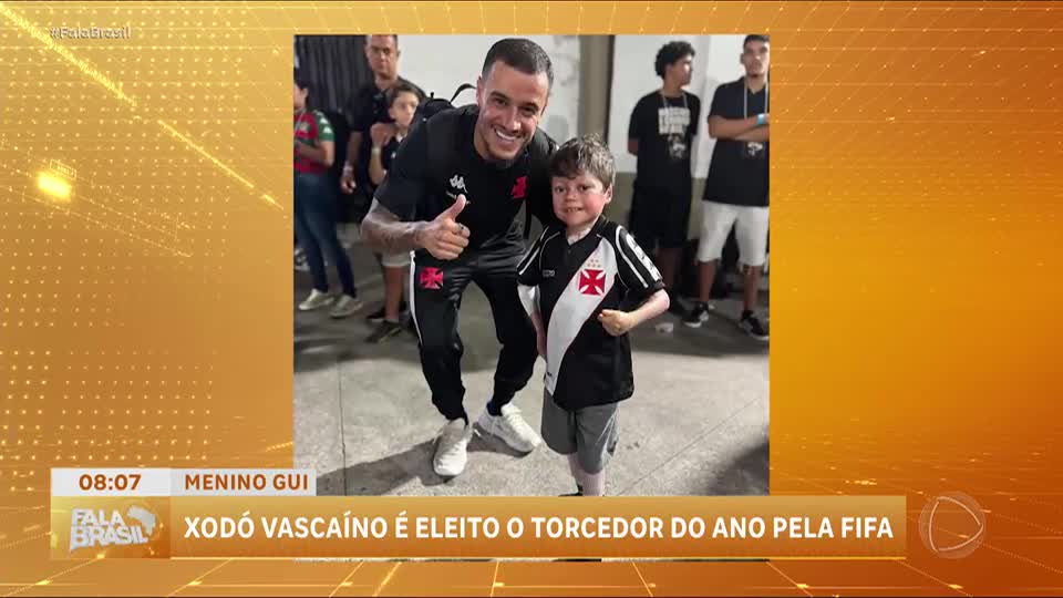 Fala Esporte: Menino de 10 anos vira xodó da torcida do Vasco e é eleito torcedor do ano pela Fifa